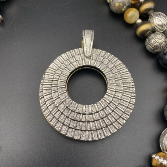 Premier Designs Necklace Bracelet Set Top Notch Pendant Reversible Gold Silver - Picture 12 of 16